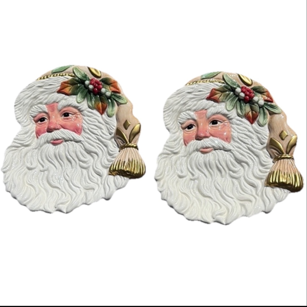 Fitz and Floyd Pair of Winter Wonderland Plates